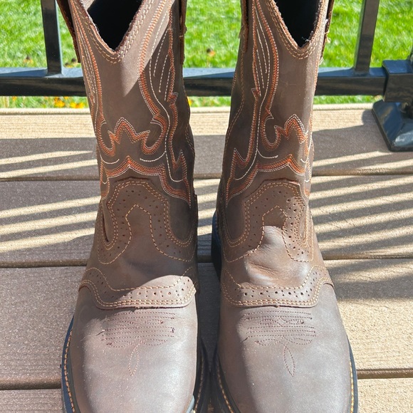 Cody James Men's Western Pull On Work Boots - Round Toe NWOT - Picture 3 of 9
